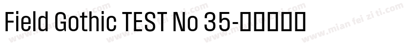 Field Gothic TEST No 35字体转换